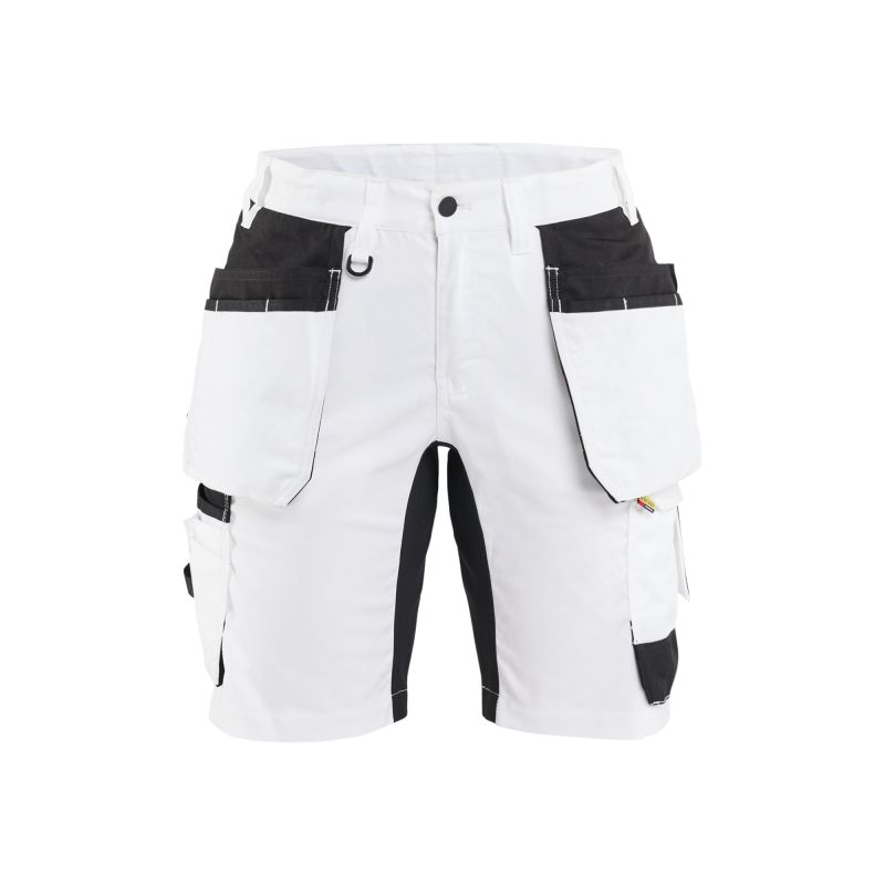 Pantalón Corto De Pintor Elástico Para Mujer