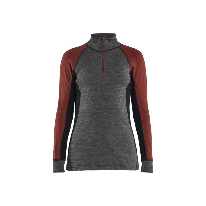 Camiseta térmica con cremallera XWarm para mujer