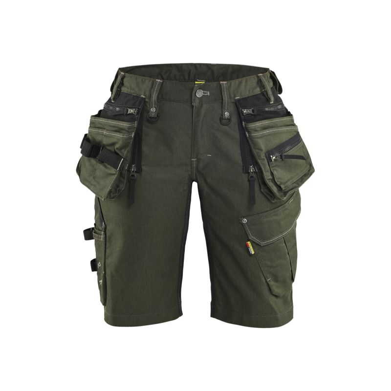 Pantalón corto de trabajo X1900 elástico para mujer